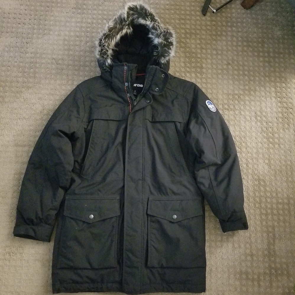 Mens lands' end parka